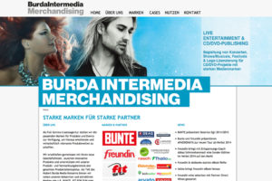 Website Burda Intermedia Merchandising
