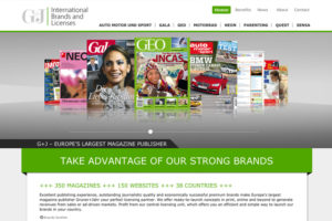 Website G+J International Brands and Licenses